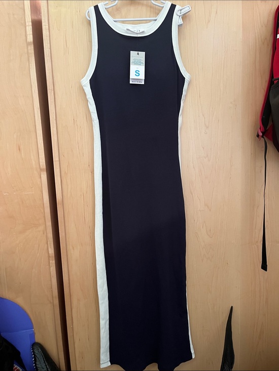 Primark Dresses & Skirts - Primark Navy Maxi Dress with White Side Panels